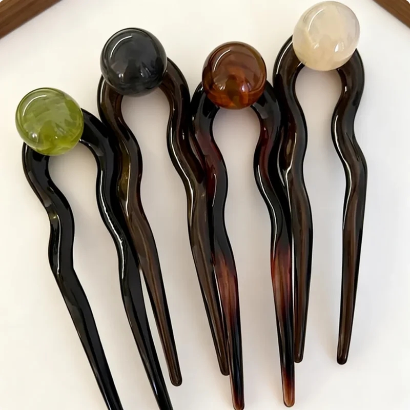 Women Accessories Aesthetic - Kolorowe perłowe spinki do włosów w