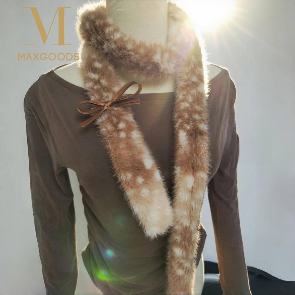 Women'S Winter Accessories Set - Kreatywny, uroczy szalik z motywem łosia,