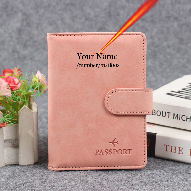 Women'S Accessories Wallet - Magnetyczny przycisk okładka na paszport dostosuj