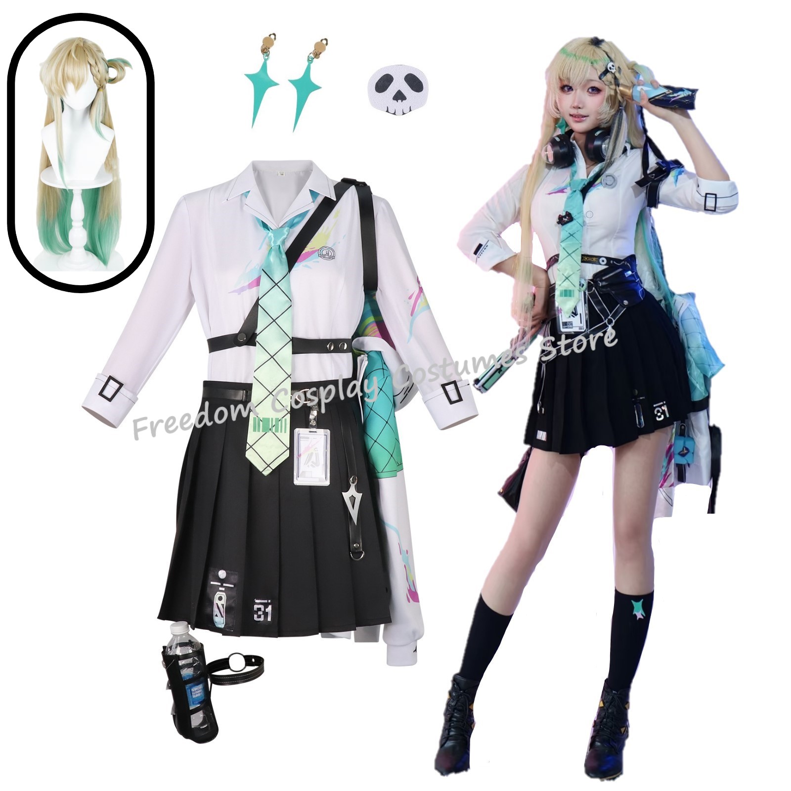 Women'S Accessories For Suit - Kostium cosplay Wuthering Waves Lynae, peruka,