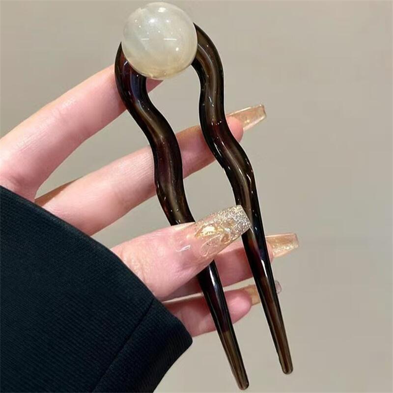 Kolorowe perłowe spinki do wło – Women Accessories Aesthetic recenzja i cena