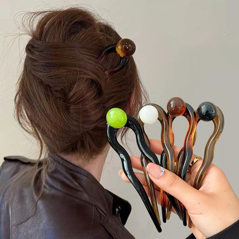 Kolorowe perłowe spinki do wło – Women Accessories Aesthetic recenzja i cena