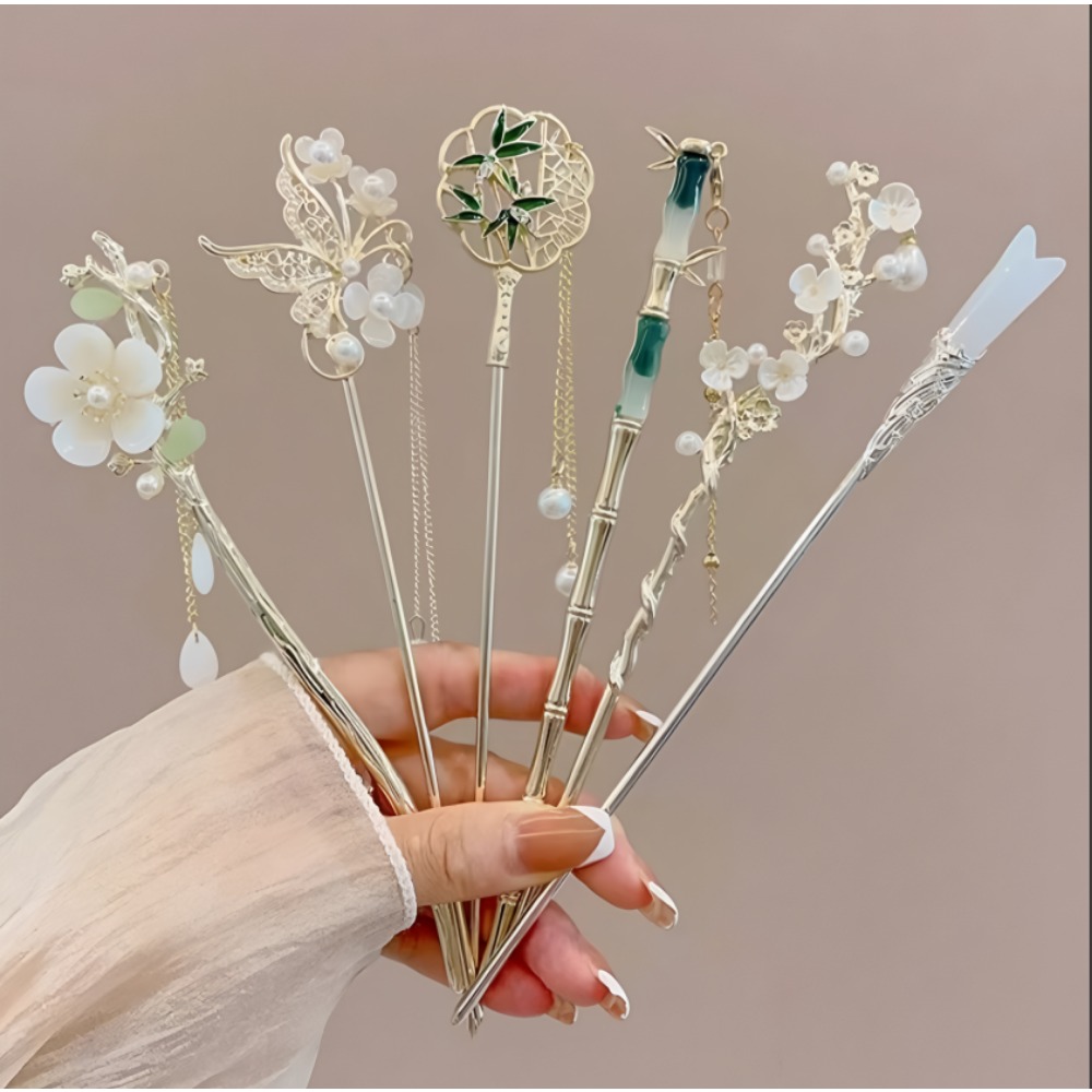 1/6 szt. Elegancka chińska spi – Women Accessories Aesthetic recenzja i cena