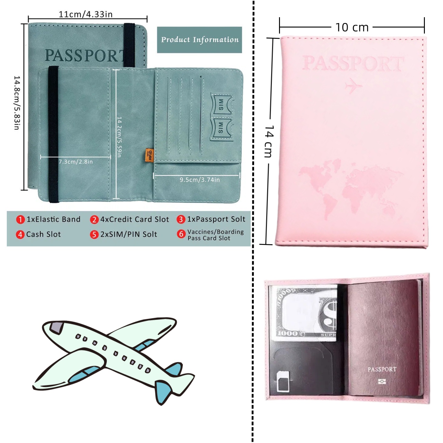 Vintage etui na paszport RFID  – Women'S Accessories Wallet recenzja i cena